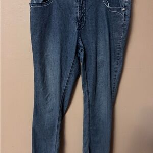 Baccini Women's Straight Leg Jeans - Dark Blue